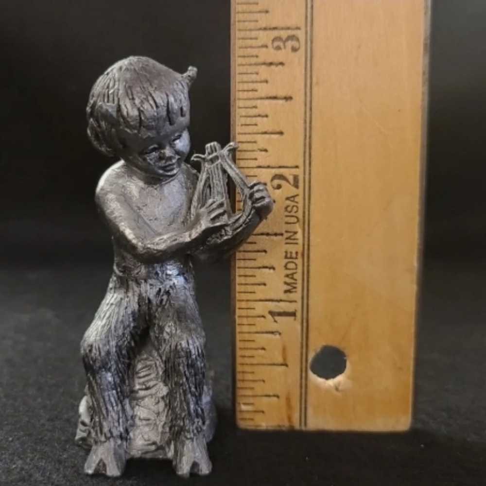 Vintage Michael Ricker Pewter Figurine statue Figure